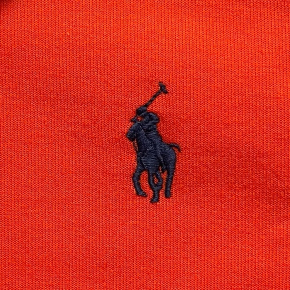 POLO Ralph Lauren ORANGE Long Sleeve Pullover Sweatshirt!  S - Picture 4 of 8